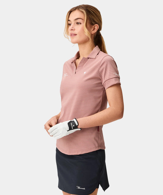 Dusty Rose Striped Performance Shirt