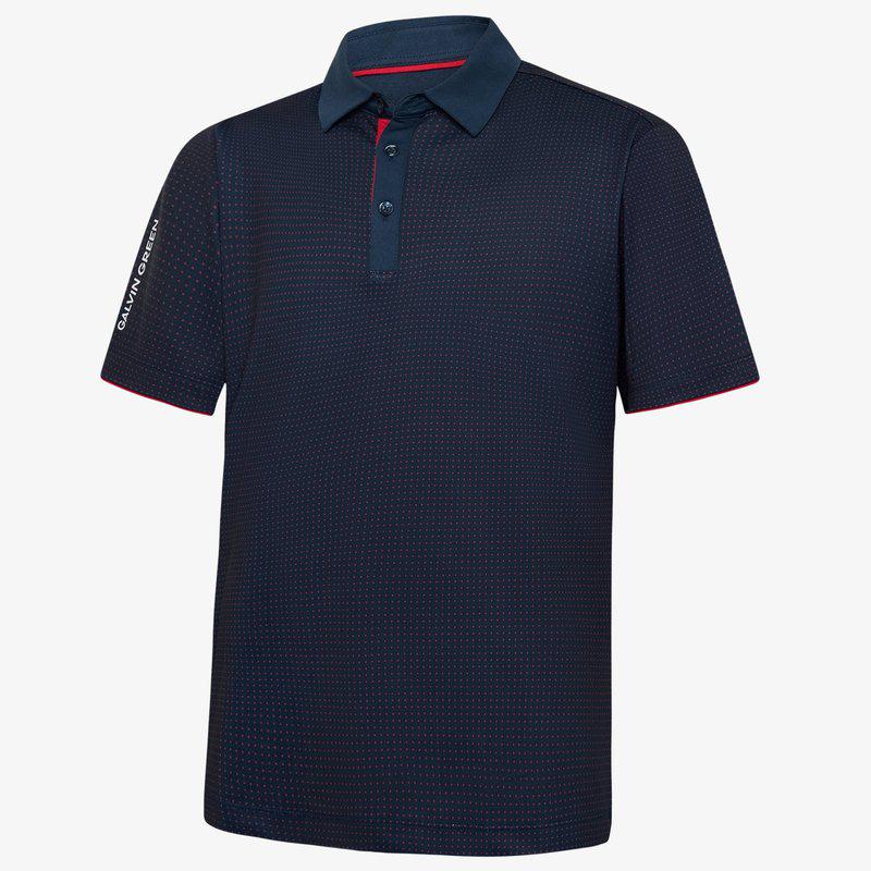 Galvin Green Medley Polo - Navy/Red