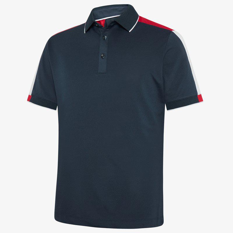 Galvin Green Mulligan Polo - Navy/Red/White