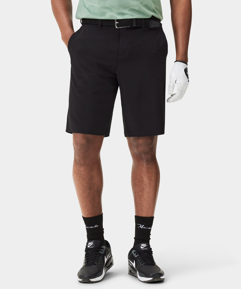 Macade Black Four-Way Stretch Shorts