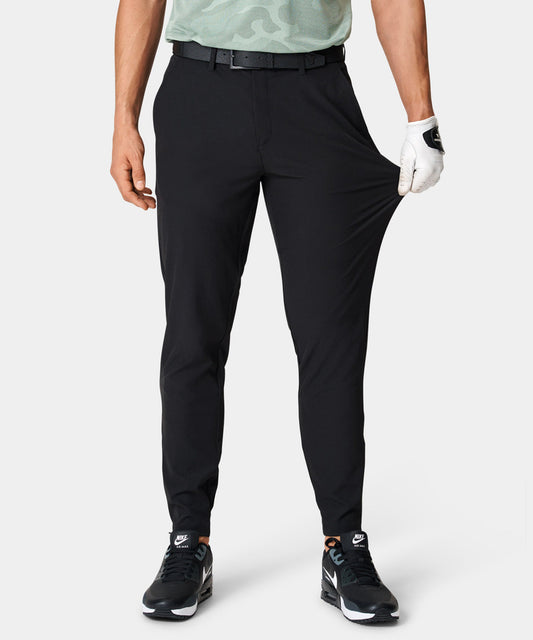 Macade Black Four-Way Stretch Jogger
