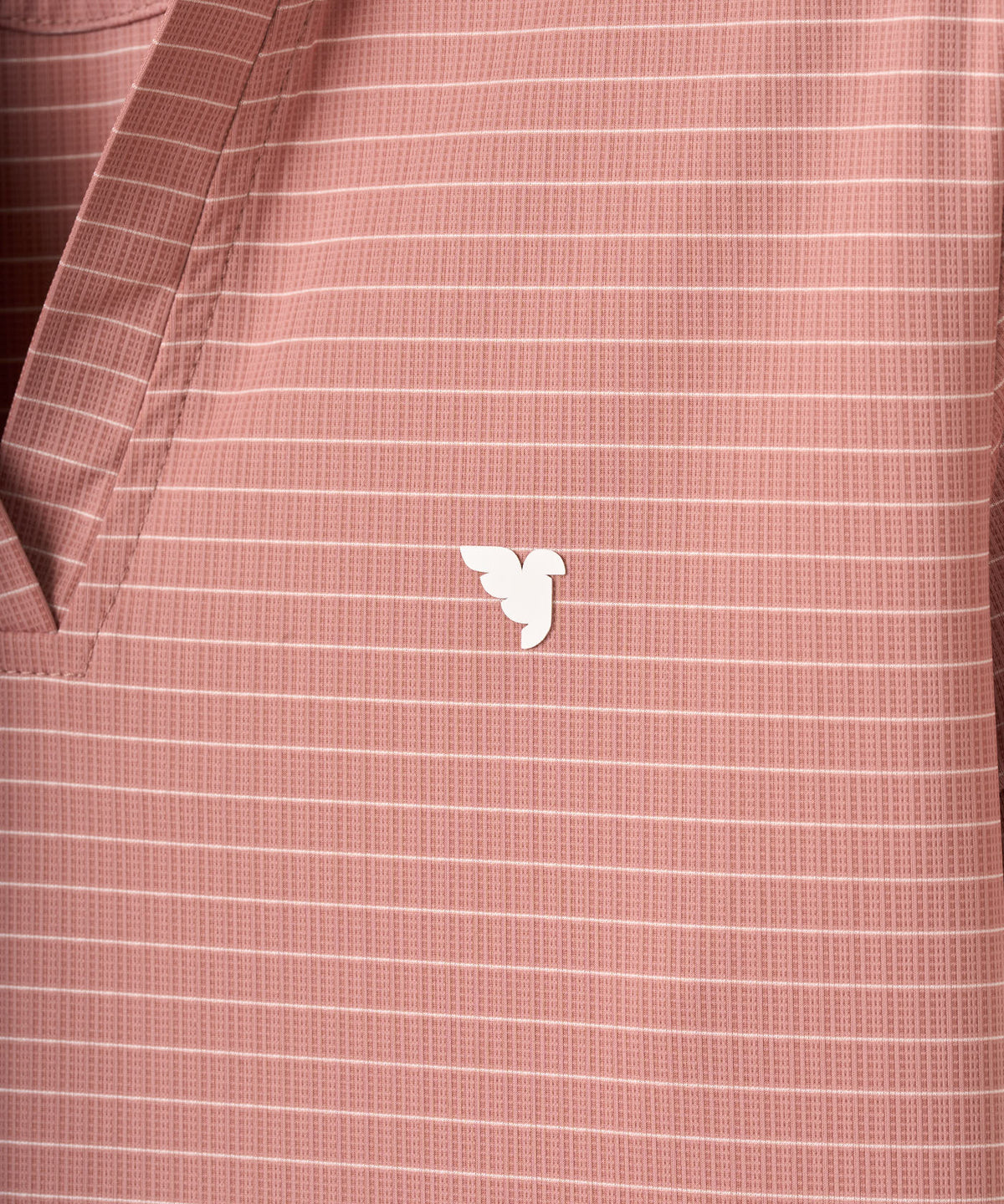 Dusty Rose Striped Performance Shirt