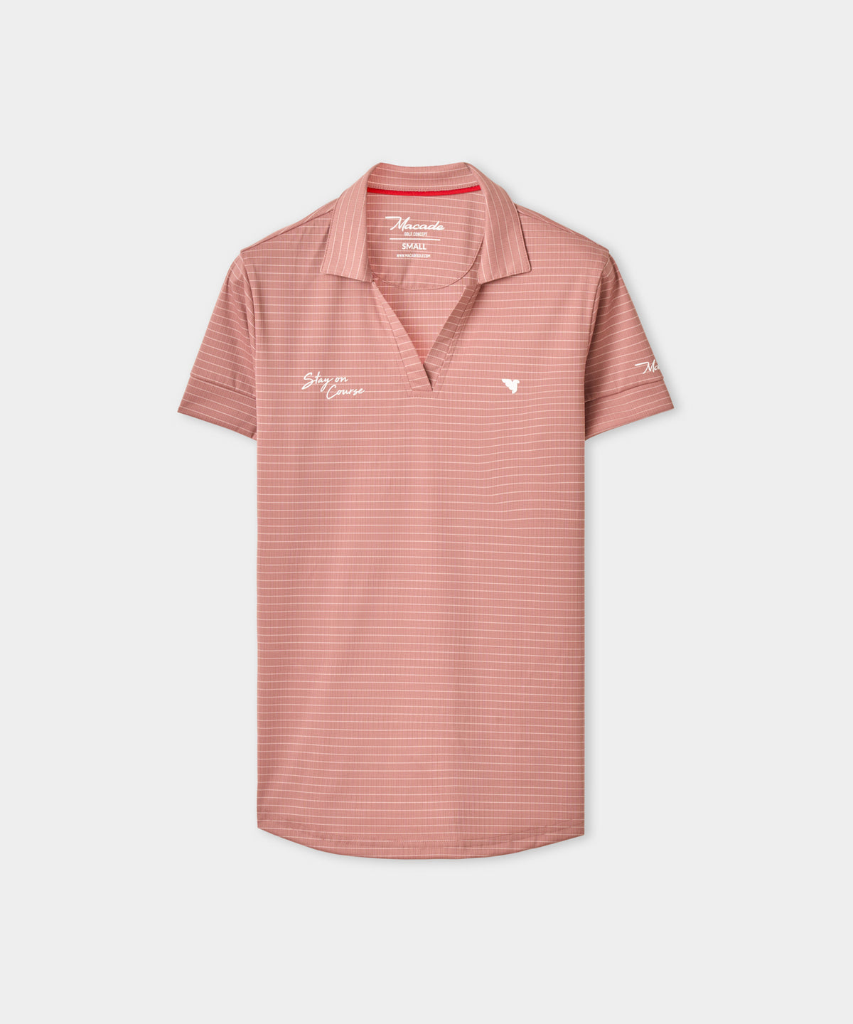 Dusty Rose Striped Performance Shirt