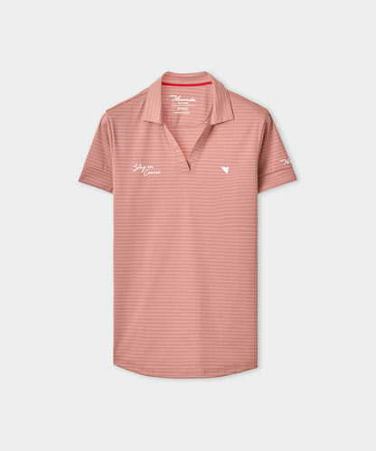 Dusty Rose Striped Performance Shirt