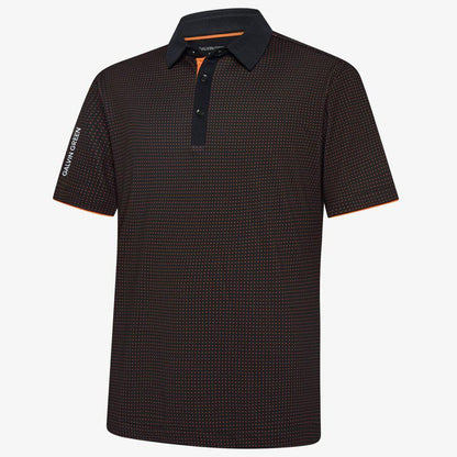 Galvin Green Medley Polo - Black/Orange