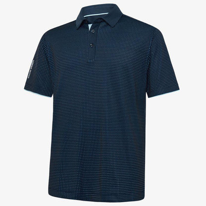 Galvin Green Medley Polo - Crystal Blue/Navy