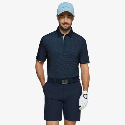 Galvin Green Medley Polo - Crystal Blue/Navy