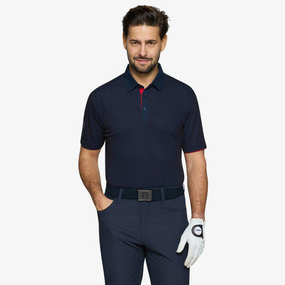 Galvin Green Medley Polo - Navy/Red
