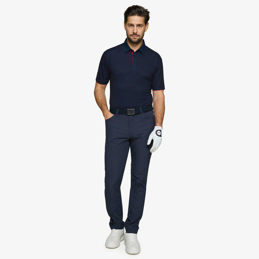 Galvin Green Medley Polo - Navy/Red