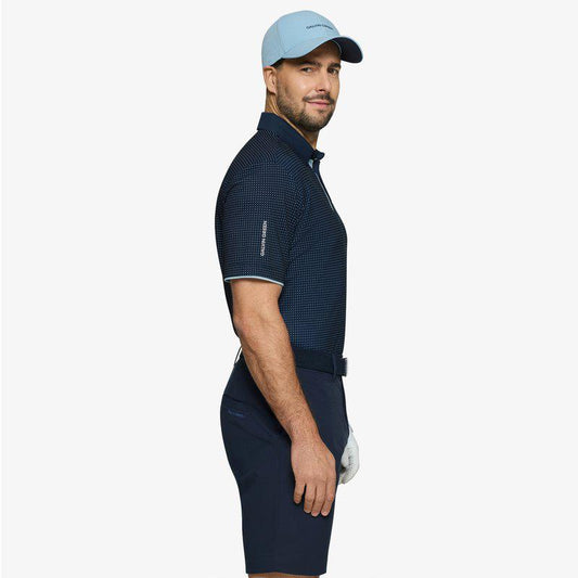 Galvin Green Medley Polo - Crystal Blue/Navy