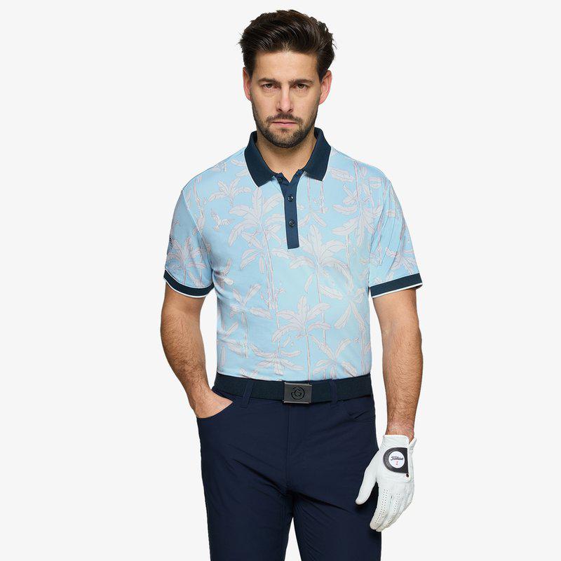 Galvin Green Merry Polo - Crystal Blue/Navy