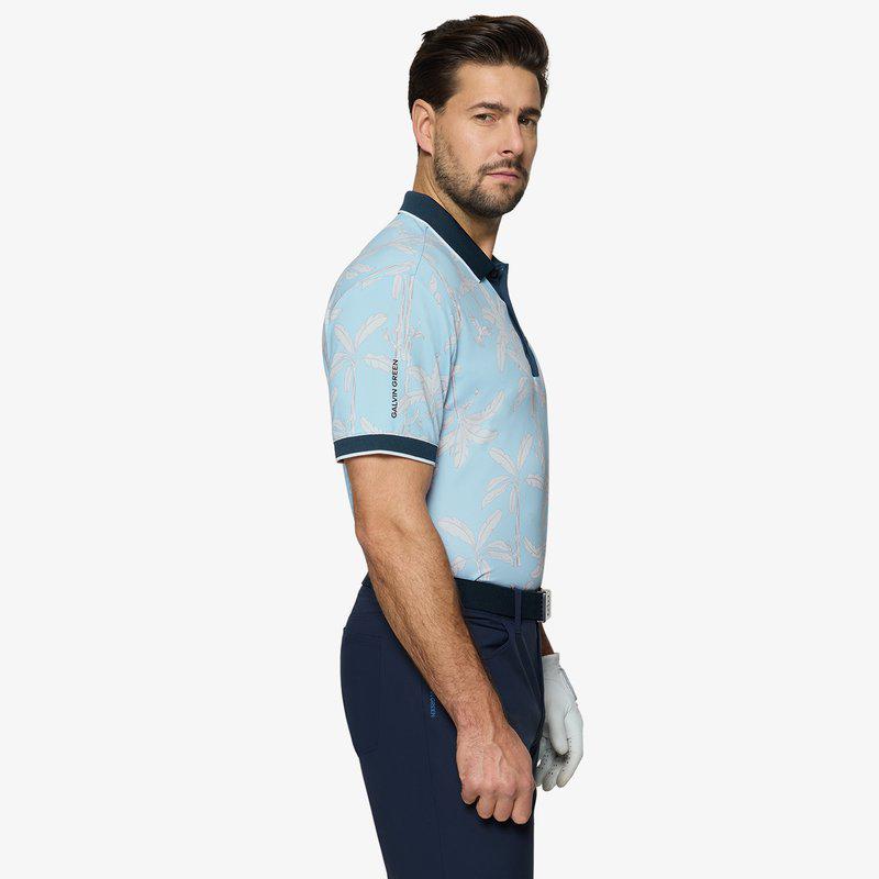 Galvin Green Merry Polo - Crystal Blue/Navy