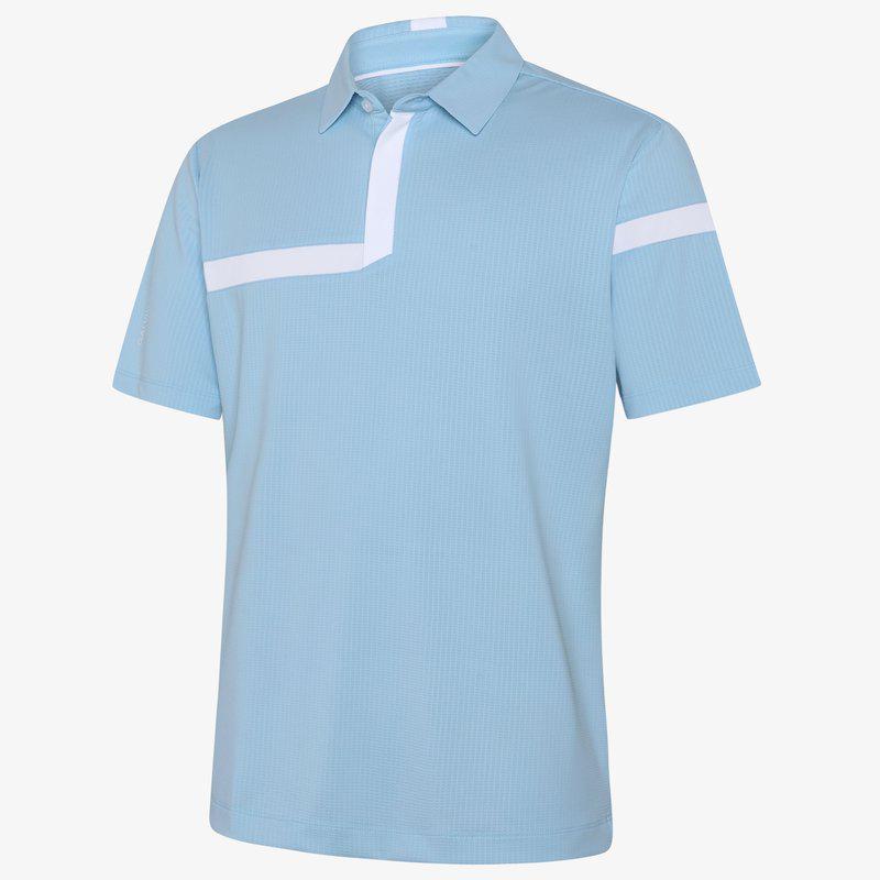 Galvin Green Morley Shirt – Crystal Blue/Navy