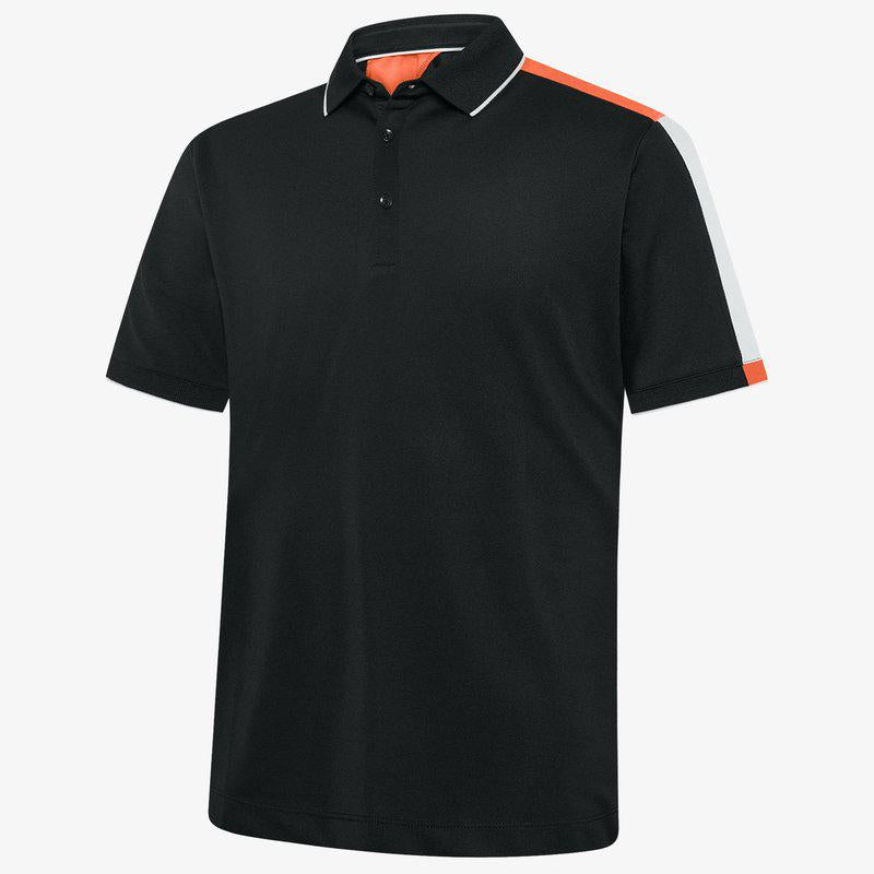 Galvin Green Mulligan Polo - Black/Orange