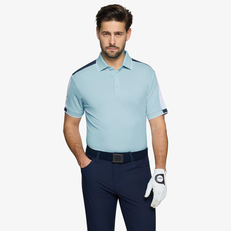 Galvin Green Mulligan Polo - Crystal Blue/White/Navy