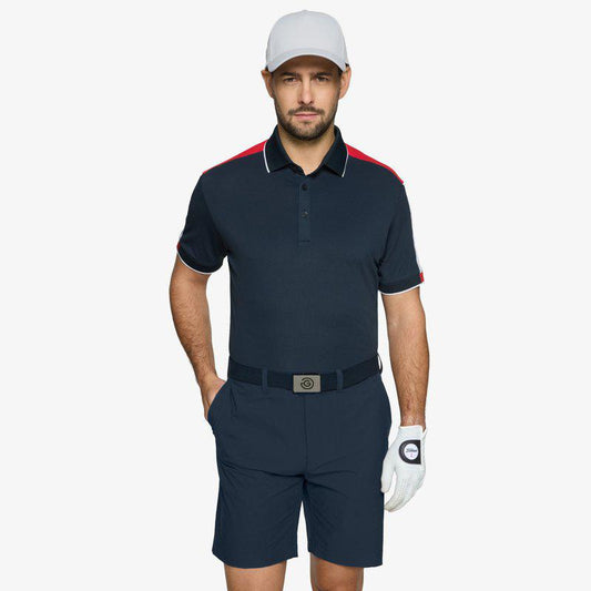 Galvin Green Mulligan Polo - Navy/Red/White
