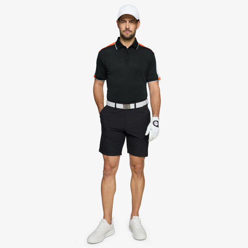 Galvin Green Mulligan Polo - Black/Orange