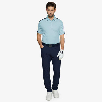Galvin Green Mulligan Polo - Crystal Blue/White/Navy