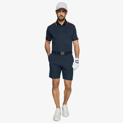 Galvin Green Mulligan Polo - Navy/Red/White